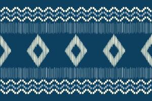Ikat pattern with ethnic design bluse color background art. vector