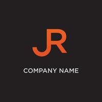 A bold orange logo featuring the stylized, interconnected letters J and R, conveying a modern and distinct personal or brand identity. vector