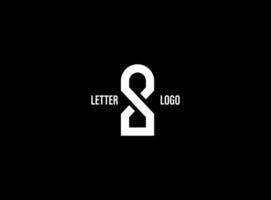 A bold, white abstract logo forming an interconnected, stylized S or infinity symbol against a solid black background, conveying continuity or flow. vector