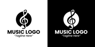 Stylish and Creative Music Logo for Sound and Audio Branding vector
