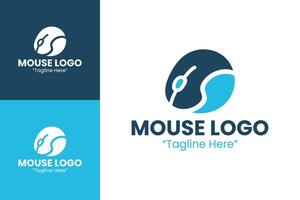 Sleek Mouse Logo with Abstract Lines for Digital Businesses vector