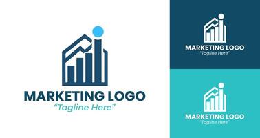 Modern and Professional Marketing Logo Design for Business and Branding vector