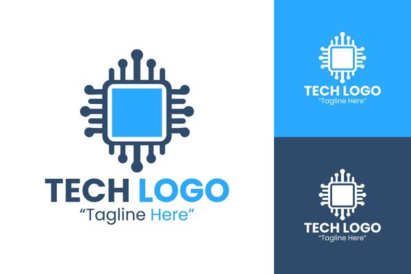 Sleek Tech Logos for Startups and Modern Digital Enterprises