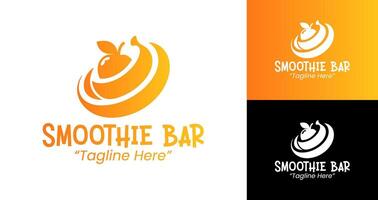 Modern and Professional Smoothie Bar Logo Designs for Branding and Identity vector
