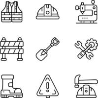 Labor Icon set Perfect for web, poster, with minimal visuals vector