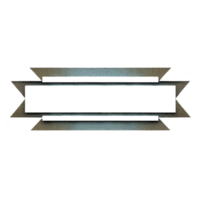 This features metallic, geometric frame with rectangular shape and pointed edges, creating modern and industrial look. reflective surface adds depth and dimension png