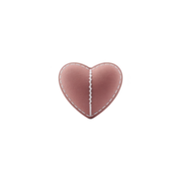 Pink heart shaped cushion with white stitching detail creates cozy and charming appearance. soft texture and simple design evoke feelings of warmth and comfort png