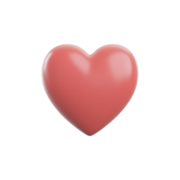 Shiny pink heart symbol with smooth surface, representing love and affection. heart is centered on plain background, emphasizing its glossy texture and vibrant color png