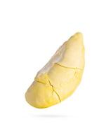 Durian pulp. Durian fruit isolated on white background with clipping paths. photo