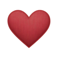 Vibrant red heart symbol with textured surface, representing love and affection. heart shape is universally recognized and often used in romantic and emotional contexts png