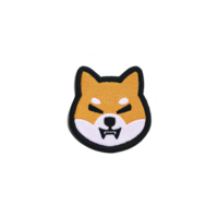 Fierce, stylized orange and white dog face with sharp fangs and intense eyes, resembling cartoon or mascot design, is depicted on transparency background png
