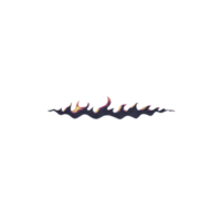 Stylized flame design with gradient of colors, creating dynamic and artistic effect. flame appears to be floating on transparent background, adding sense of movement and energy png