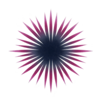 Vibrant, abstract starburst design with sharp, pointed edges radiating from dark center, transitioning from deep blue to bright pink. dynamic pattern creates sense of energy and movement png