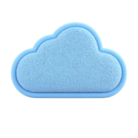 Soft, blue cloud shaped cushion with textured surface, perfect for adding whimsical touch to any room. plush design offers comfort and style png
