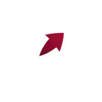 A red upward arrow on transparent background symbolizes growth, progress, or increase. arrow is simple and bold, often used in presentations or graphics to indicate positive trends or directions png
