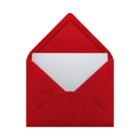 A vibrant red envelope with white card inside, symbolizing communication and invitation. open envelope suggests anticipation and excitement, perfect for festive occasions png