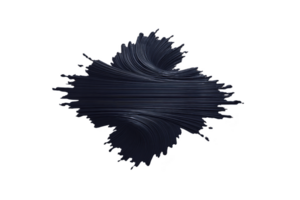 An abstract digital art featuring swirling dark lines creating dynamic, intricate pattern against transparent background. design evokes sense of movement and complexity png