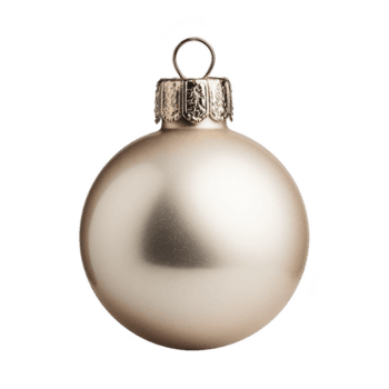 brillante oro Navidad ornamento con metálico gorra y lazo para colgante, reflejando ligero suavemente. Perfecto para fiesta decoraciones y agregando festivo toque a ninguna ajuste png