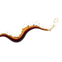 Dynamic splash of liquid arcs gracefully against transparent background, showcasing vibrant colors and fluid motion. droplets scatter energetically, creating sense of movement and energy png