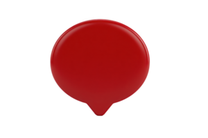 Vibrant red map pin icon with glossy finish, isolated on transparency background, symbolizing location or navigation. Perfect for digital maps or location based applications png
