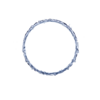 Circular splash of water forms perfect ring against transparency background, showcasing fluid motion and dynamic energy of liquid png