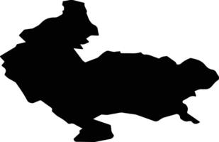 Koszalin Poland silhouette map vector