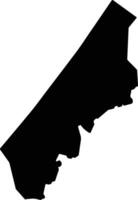 Kparblee Liberia silhouette map vector