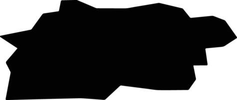 Kruhlaye Belarus silhouette map vector