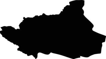 Kuhdasht Iran silhouette map vector