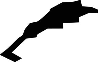 Kupravas pag Latvia silhouette map vector
