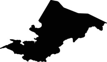 La Cruz Costa Rica silhouette map vector