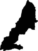 La Mana Ecuador silhouette map vector