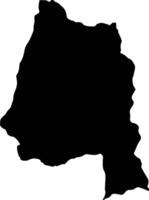La Merced Colombia silhouette map vector
