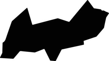 La Palma El Salvador silhouette map vector