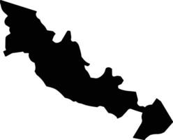 La Resource Saint Lucia silhouette map vector