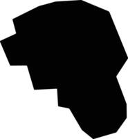 Lagoinha Brazil silhouette map vector