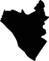 Lai Vung Vietnam silhouette map vector