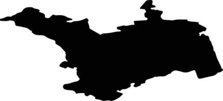 Laidu pag Latvia silhouette map vector