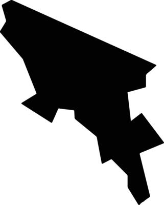 Lainya South Sudan silhouette map