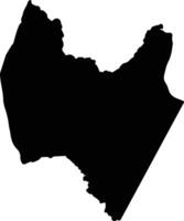 Lalay Gash Eritrea silhouette map vector