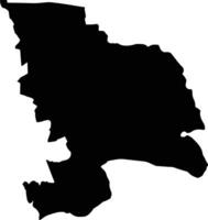 Lambussie karni Ghana silhouette map vector