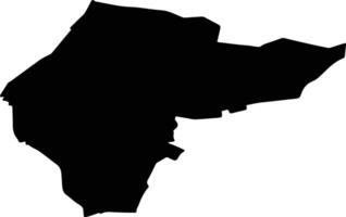 Landgraaf Netherlands silhouette map vector