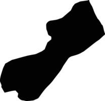 Langerud Iran silhouette map vector