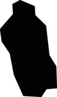 Lapathos Cyprus silhouette map vector