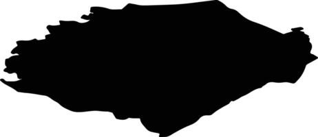 Lappeenrannan seutukunta Finland silhouette map vector