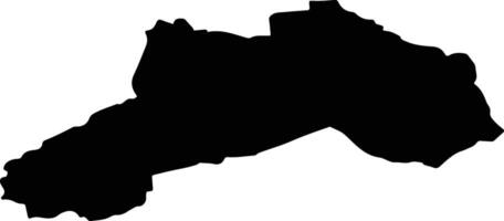 Laucesas pag Latvia silhouette map vector