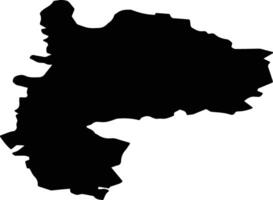 Lebyazhsky District Russia silhouette map vector