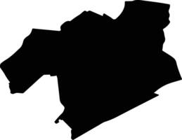 Leiden Netherlands silhouette map vector