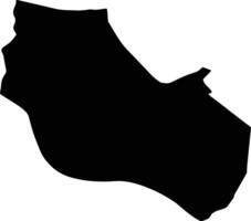 Leiderdorp Netherlands silhouette map vector