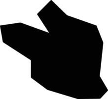 Leiwuqixian China silhouette map vector